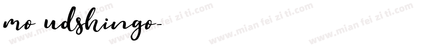 mo udshingo字体转换